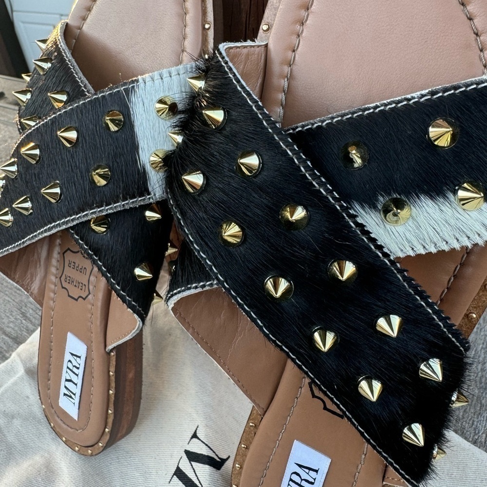 Myra bag studded sandals - Picture 2 of 4
